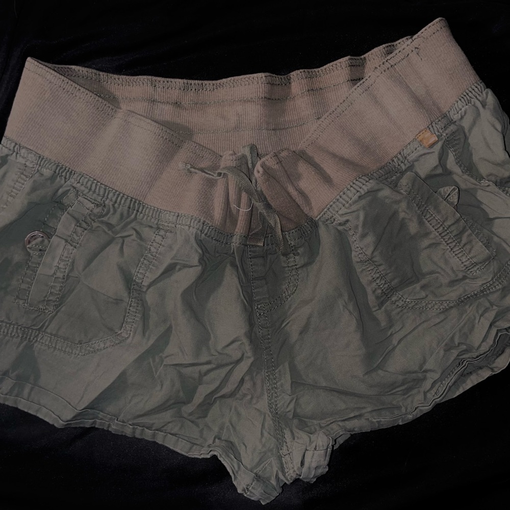Almost Famous Women's Khaki and Green Shorts